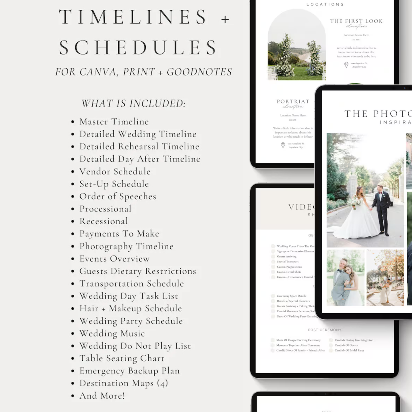 The Ultimate iPad Wedding Day Planner