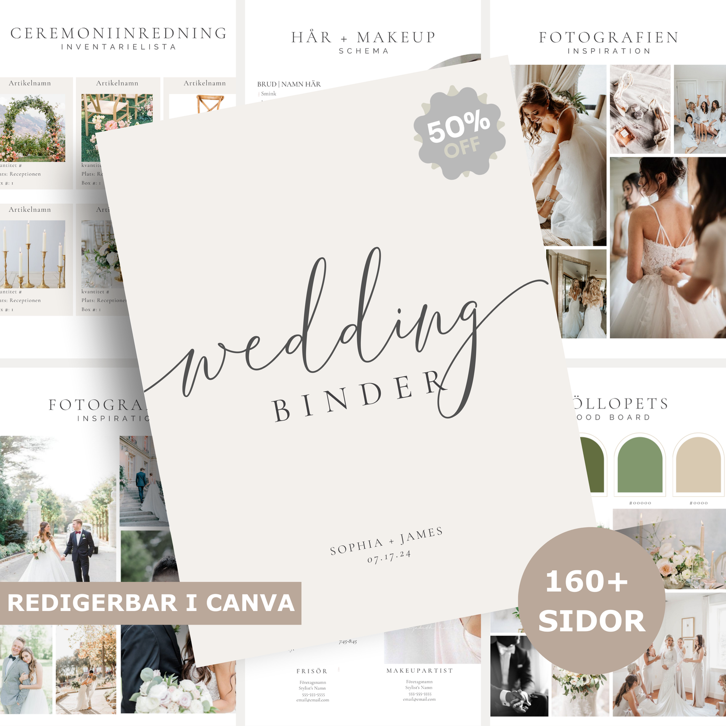 Den ultimata digitala Wedding Day Binder