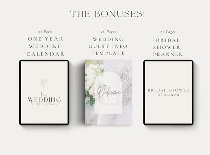 Wedding Day Binder Template