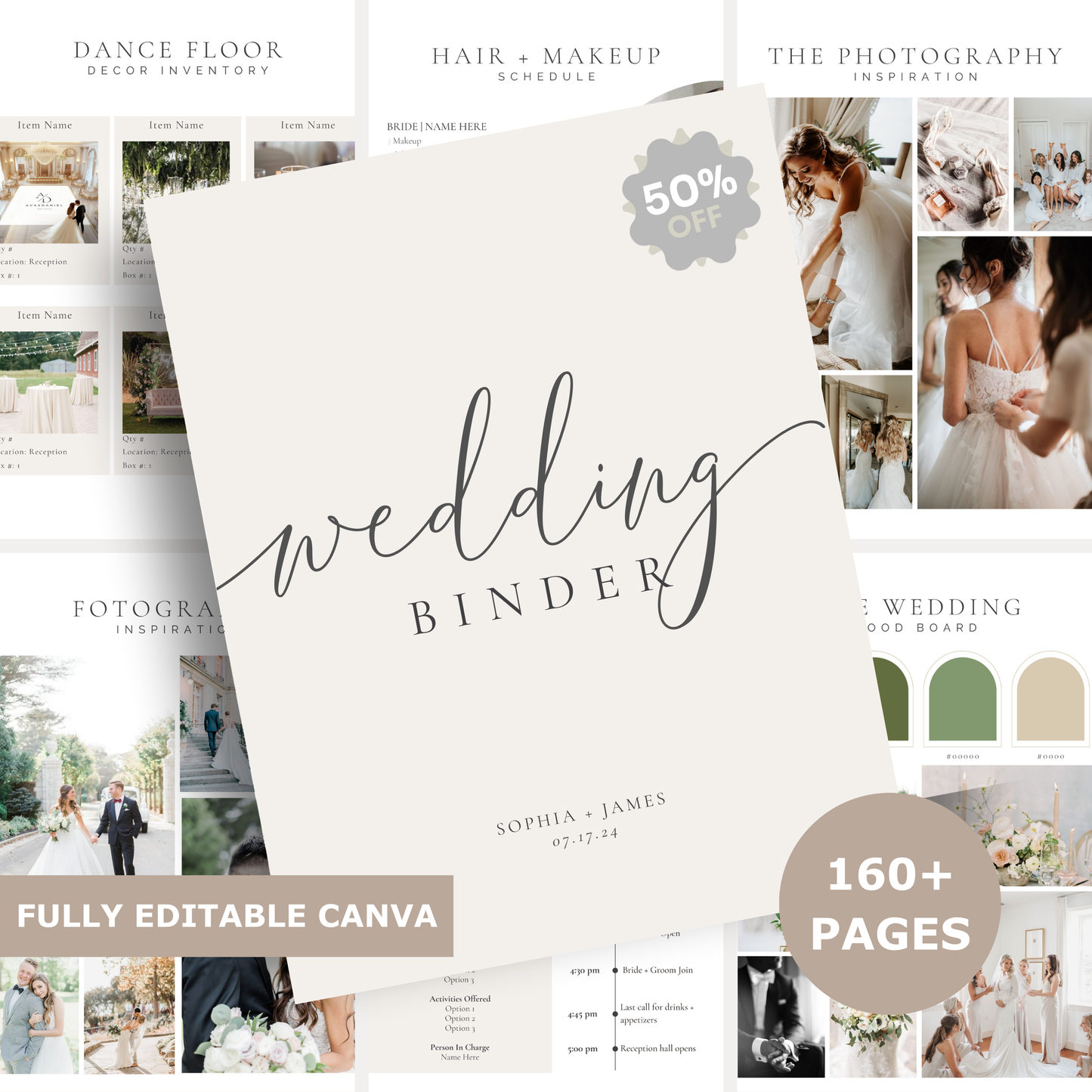 Wedding Day Binder Template