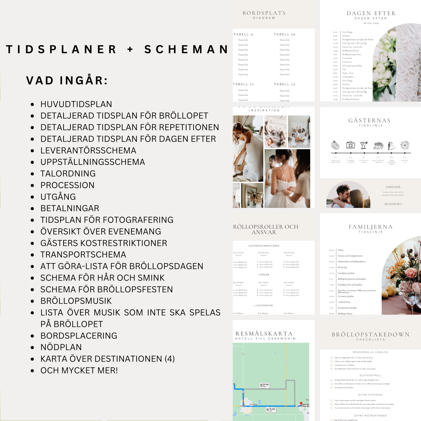 Den ultimata digitala Wedding Day Binder