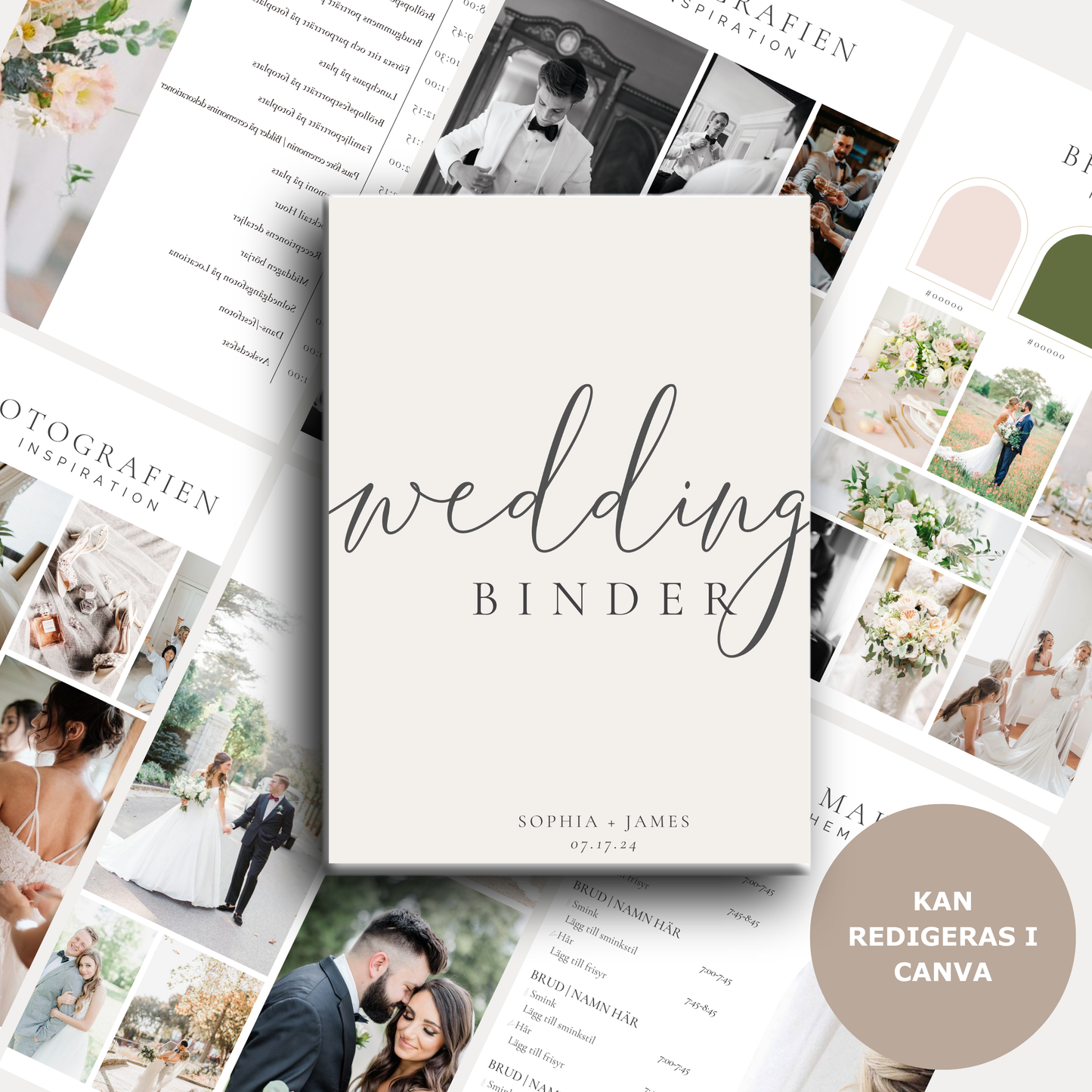 Den ultimata digitala Wedding Day Binder