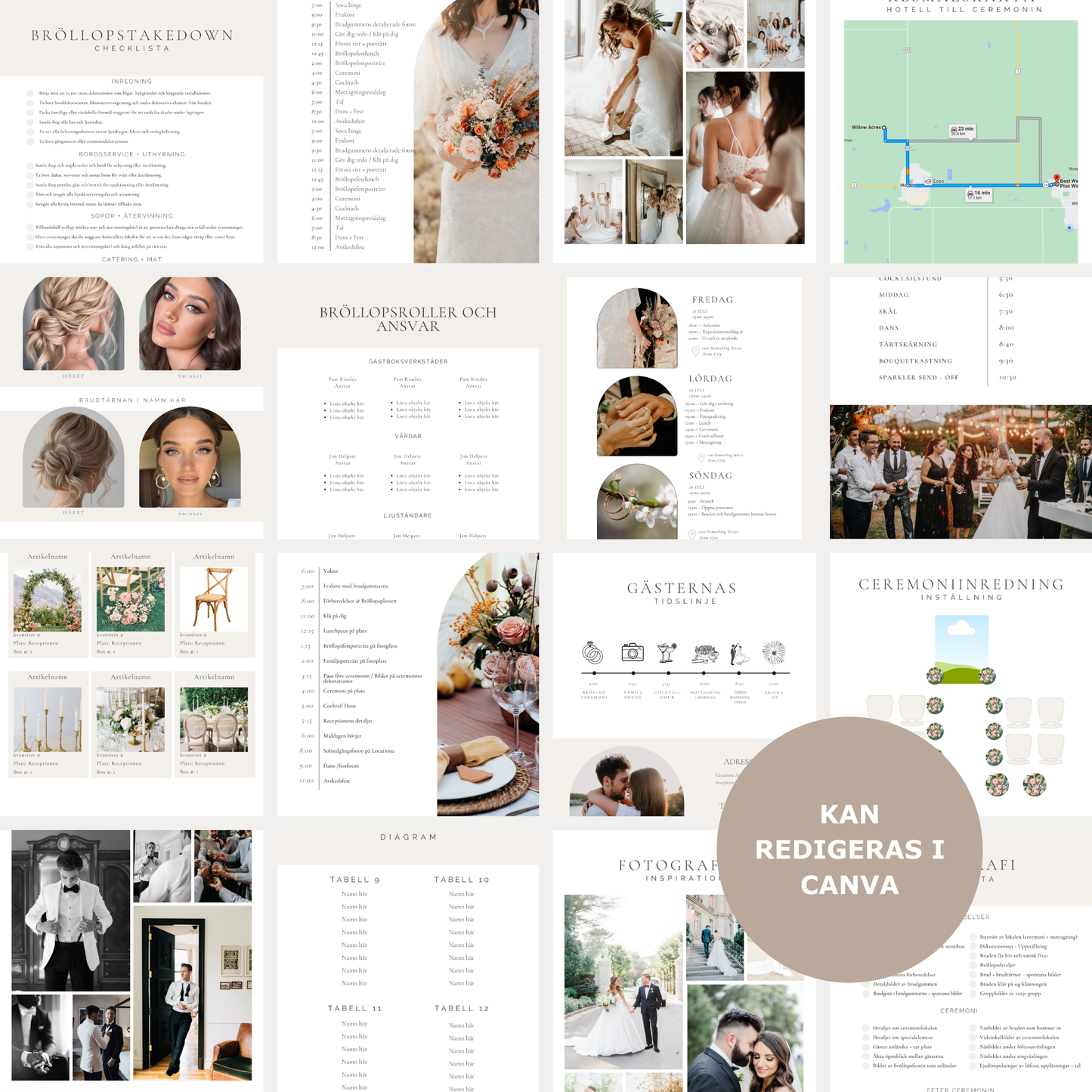 Den ultimata digitala Wedding Day Binder