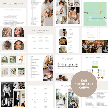 Den ultimata digitala Wedding Day Binder