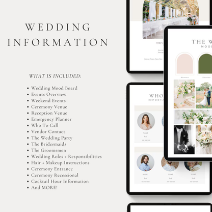The Ultimate iPad Wedding Day Planner