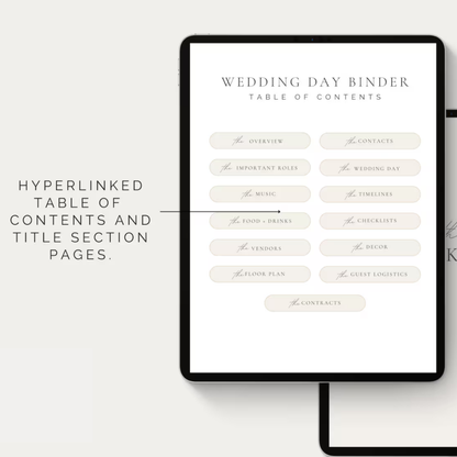 The Ultimate iPad Wedding Day Planner