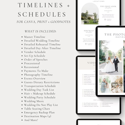 The Ultimate iPad Wedding Day Planner