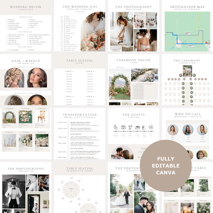 Wedding Day Binder Template