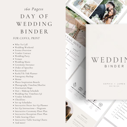 Wedding Day Binder Template