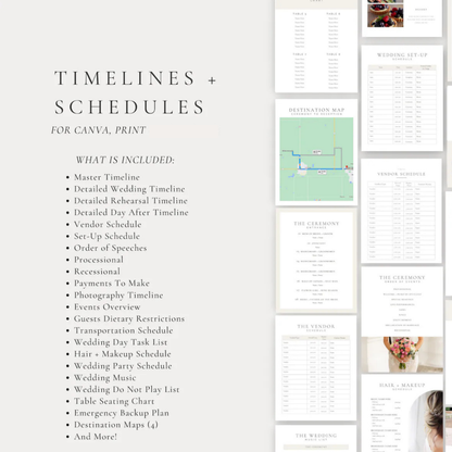 Wedding Day Binder Template