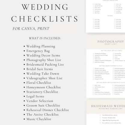 Wedding Day Binder Template