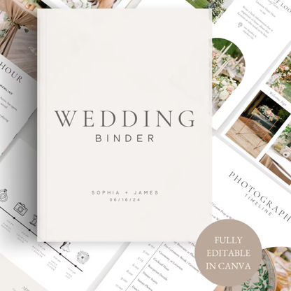 Wedding Day Binder Template